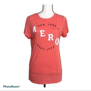 ‎Aeropostale Orange Short Sleeve Tshirt - Large